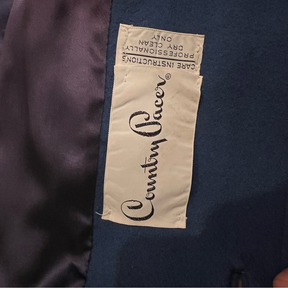 Vintage Country Pacer Pea Coat with Faux Fur - Picture 5 of 5